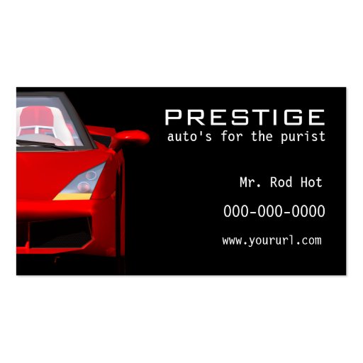 Automotive Industry business card