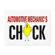 Automotive Mechanic’s Chick postcards by professiongifts Automotive Mechanic’s Chick postcards