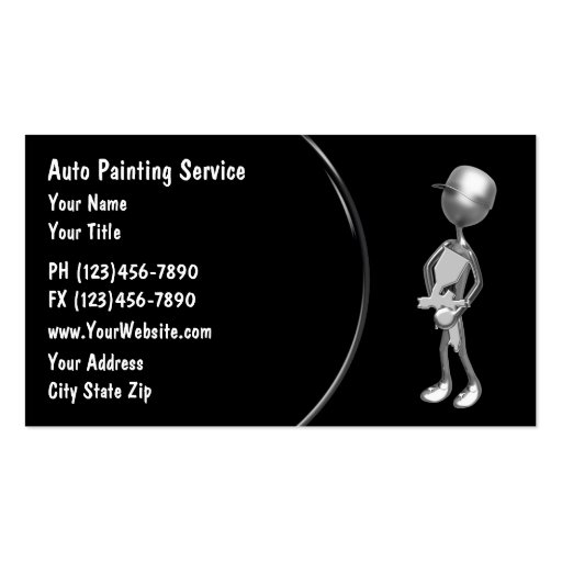 Automotive Painting Business Card (front side)