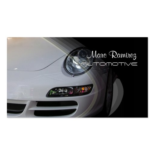 Automotive, photo business cards