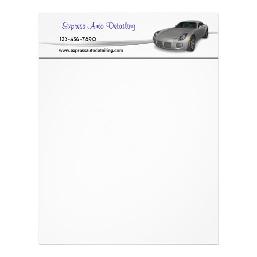 Automotive Service Letterhead Zazzle 3793