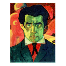 Autorretrato, 1908 postales