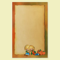 Autum Harvest Kids stationery