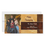 Autum Leaves Thanksgiving Photo Card