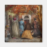 Autumn - A walk downtown Fridge Magnet