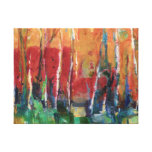 Autumn Abstract Landscape Art Painting Canvas Print