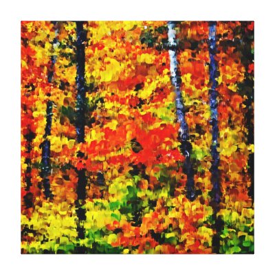Autumn Afternoon #2 - Painting Art Wrapped canvas Stretched Canvas Prints by NhanNgo
