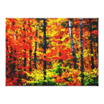 Autumn Afternoon - Painting Art Wrapped canvas Stretched Canvas Print