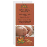 Autumn Arrival Birth Announcement: