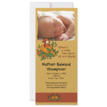 Autumn Arrival Birth Announcement: