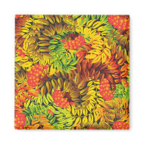 autumn ashberry leaves magnets