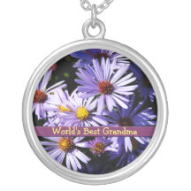 Autumn Asters Personalized Necklace