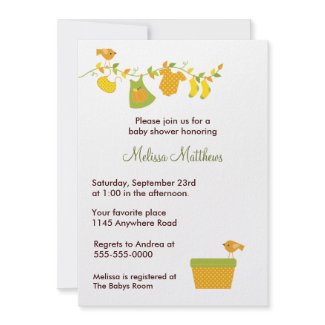 Autumn Baby Shower Invitation invitation