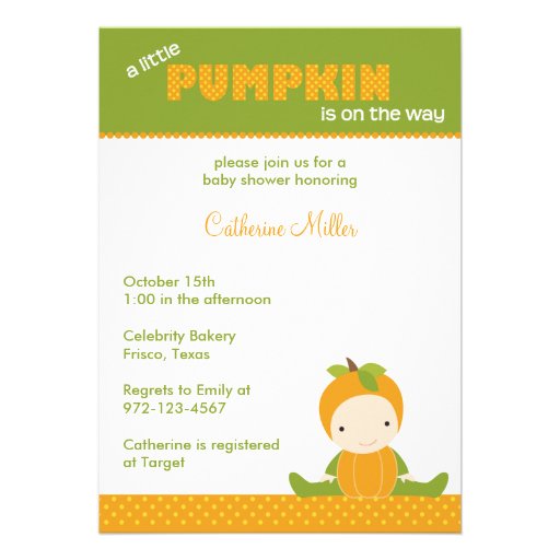 Autumn Baby Shower Invitation