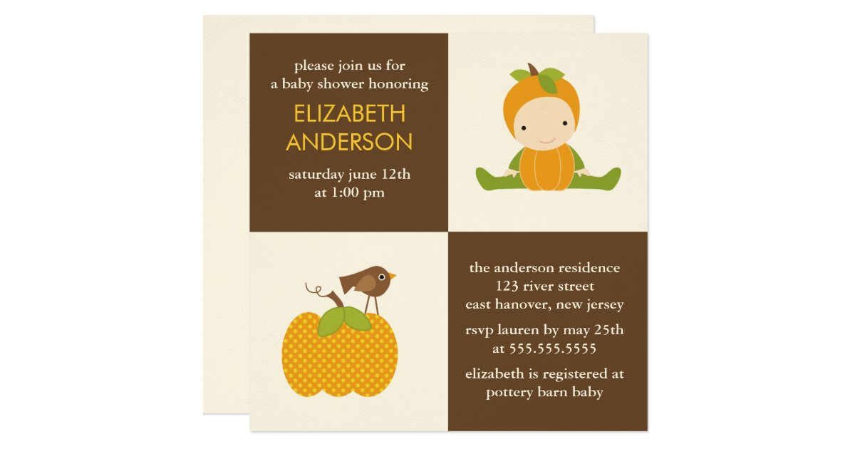 Autumn Baby Shower Invitations Zazzle
