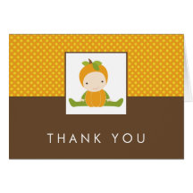 Autumn Baby Shower Thank You Cards