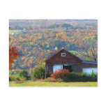 Autumn Barn and Hills Post Card