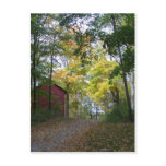 autumn barn post cards