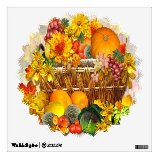 Autumn Basket ~ Wall Decal