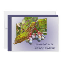 Autumn Berries Thanksgiving Invitation