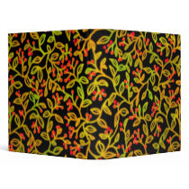 Autumn Berry Vines Avery Binder by twopurringcats Autumn Berry Vines Avery Binder