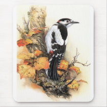 Autumn Bird Mouse Pad