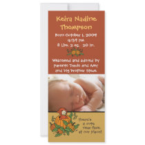 Autumn Birth Announcement