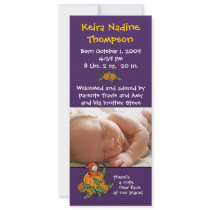Autumn Birth Announcement