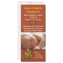 Autumn Birth Announcement