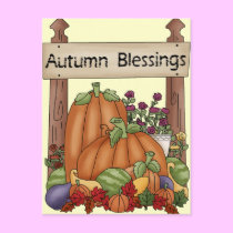 Autumn blessing postcards