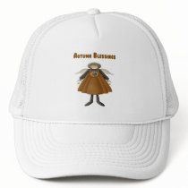 Autumn Blessings Angel Trucker Hats
