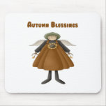 Autumn Blessings Angel Mouse Mats