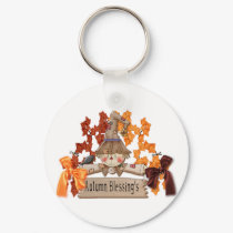 autumn blessings key chain keychains