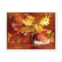 Autumn Blessings Postcard
