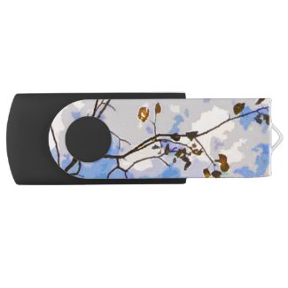 Autumn Branches Swivel USB 2.0 Flash Drive