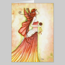 "Autumn Bride" fairy greeting card cards