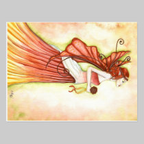 "Autumn Bride" fairy postcard postcards