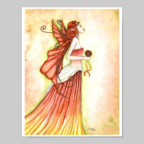 "Autumn Bride" fairy poster print posters