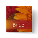 Autumn Bride Wedding Pin buttons