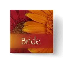 Autumn Bride Wedding Pin buttons