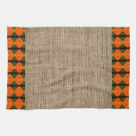 Autumn Burlap Kitchen Towels