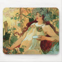 Autumn by Alphonse Mucha ~ Mousepad by ArtNouveauDaz Autumn by Alphonse Mucha ~ Mousepad