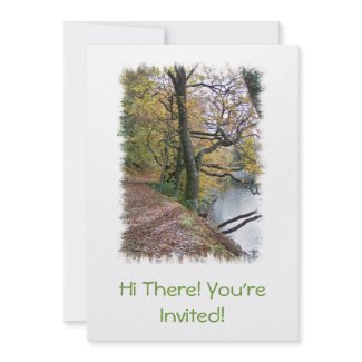 AUTUMN BY THE LAKE UK invitation