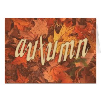 AUTUMN card