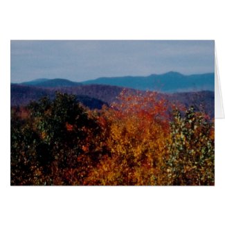 Autumn card White mountains card