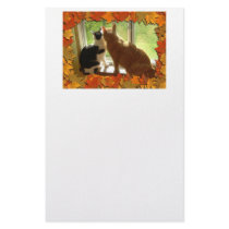 Autumn Cats stationery by JunipersWedding Autumn Cats stationery