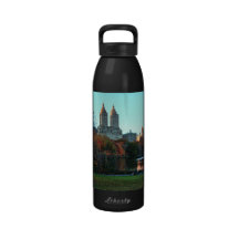 Autumn: Central Park Lake, San Remo Reusable Water Bottles