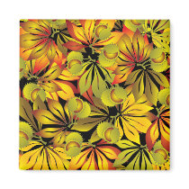 autumn chestnut leave magnets