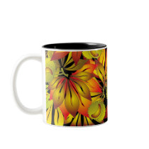 autumn chestnut leaves mugs