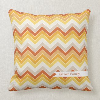 Autumn {chevron pattern} Pillow